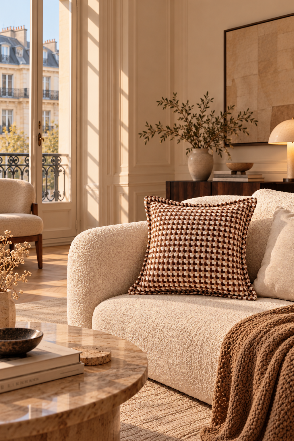 Pillow Pixel, coussin à petits carreaux