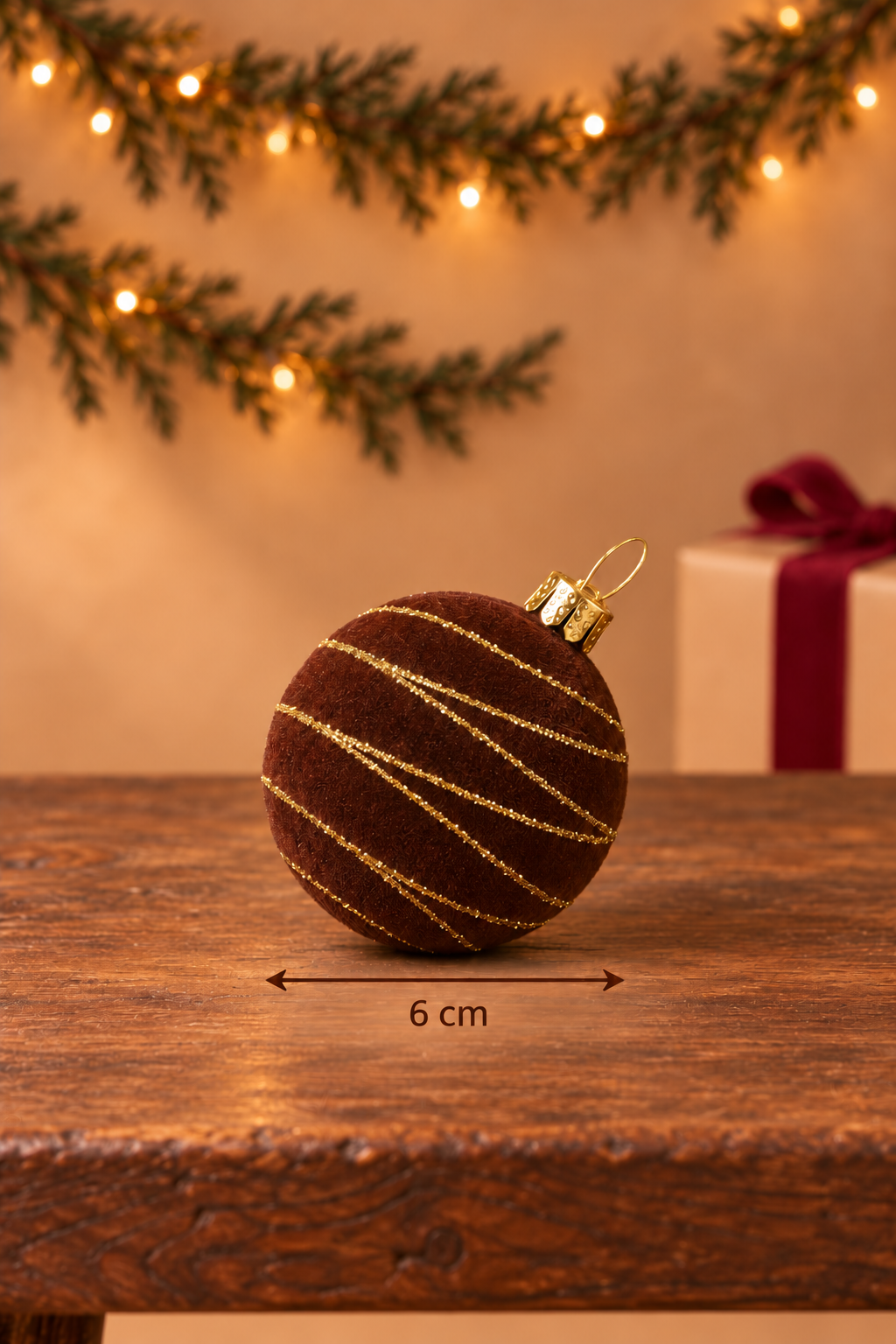 6cm 30 Christmas Decorations Electroplated Plastic Painted Ball Christmas Ball Set Round Ball Pendant