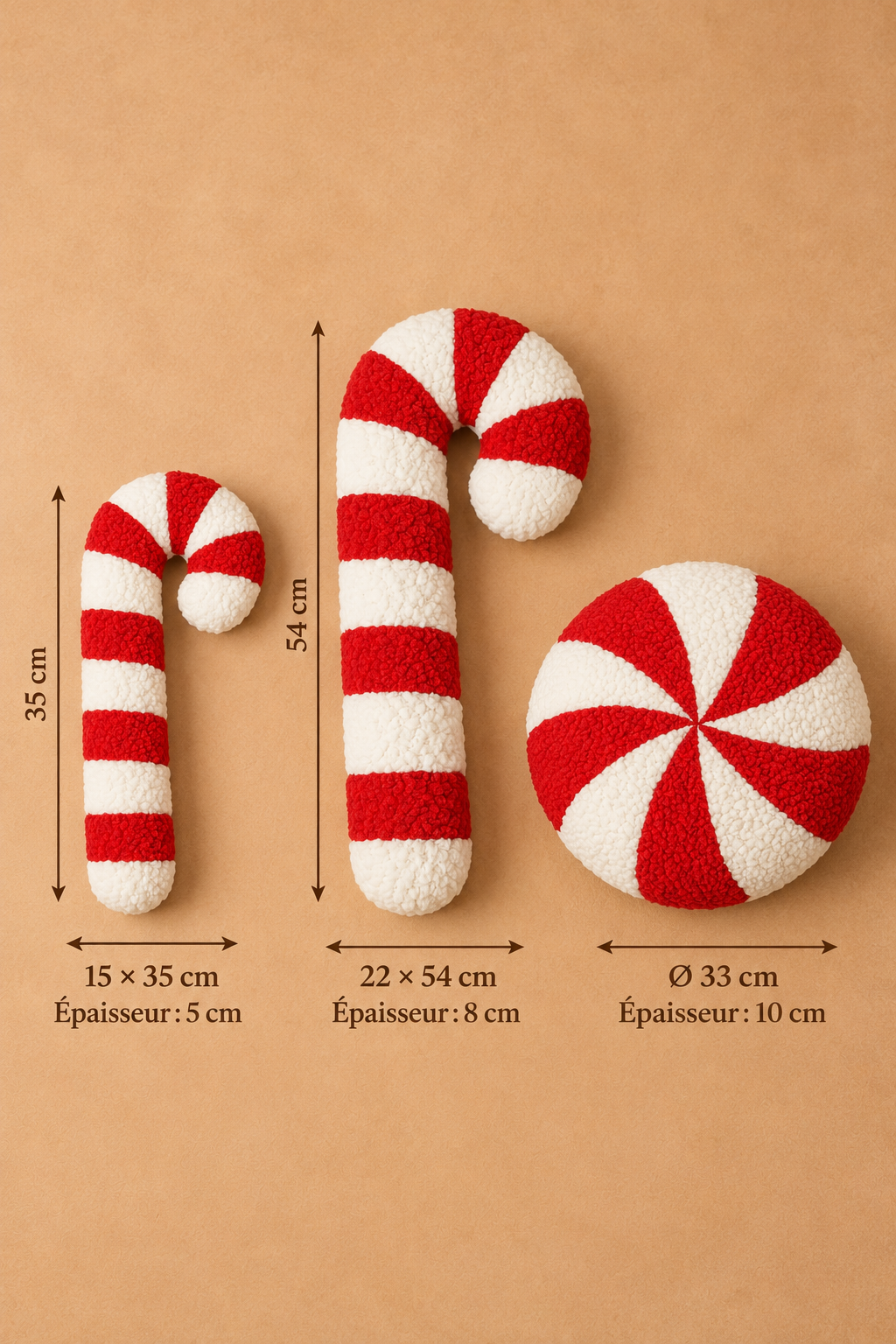 Plush Pillow Cushion Creative Christmas Decoration Decorative Candy Pillow