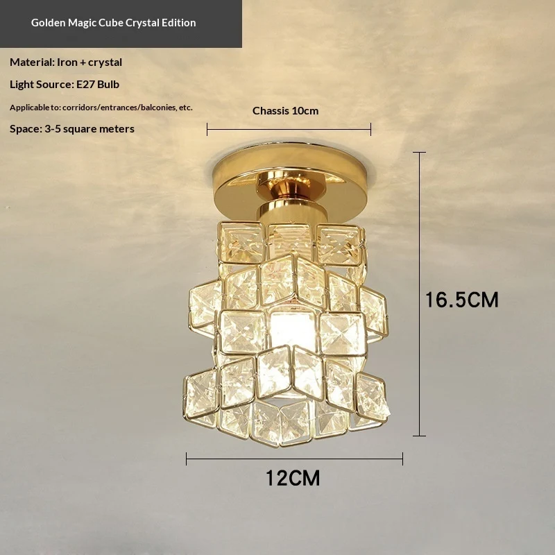 Dimensions du modèle Golden Magic Cube — base 10 cm, largeur 12 cm, hauteur 16,5 cm